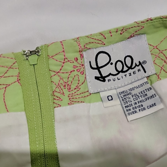 • Lilly Pulitzer Lime Green/ Pink 🌺🍍 • - Picture 5 of 5